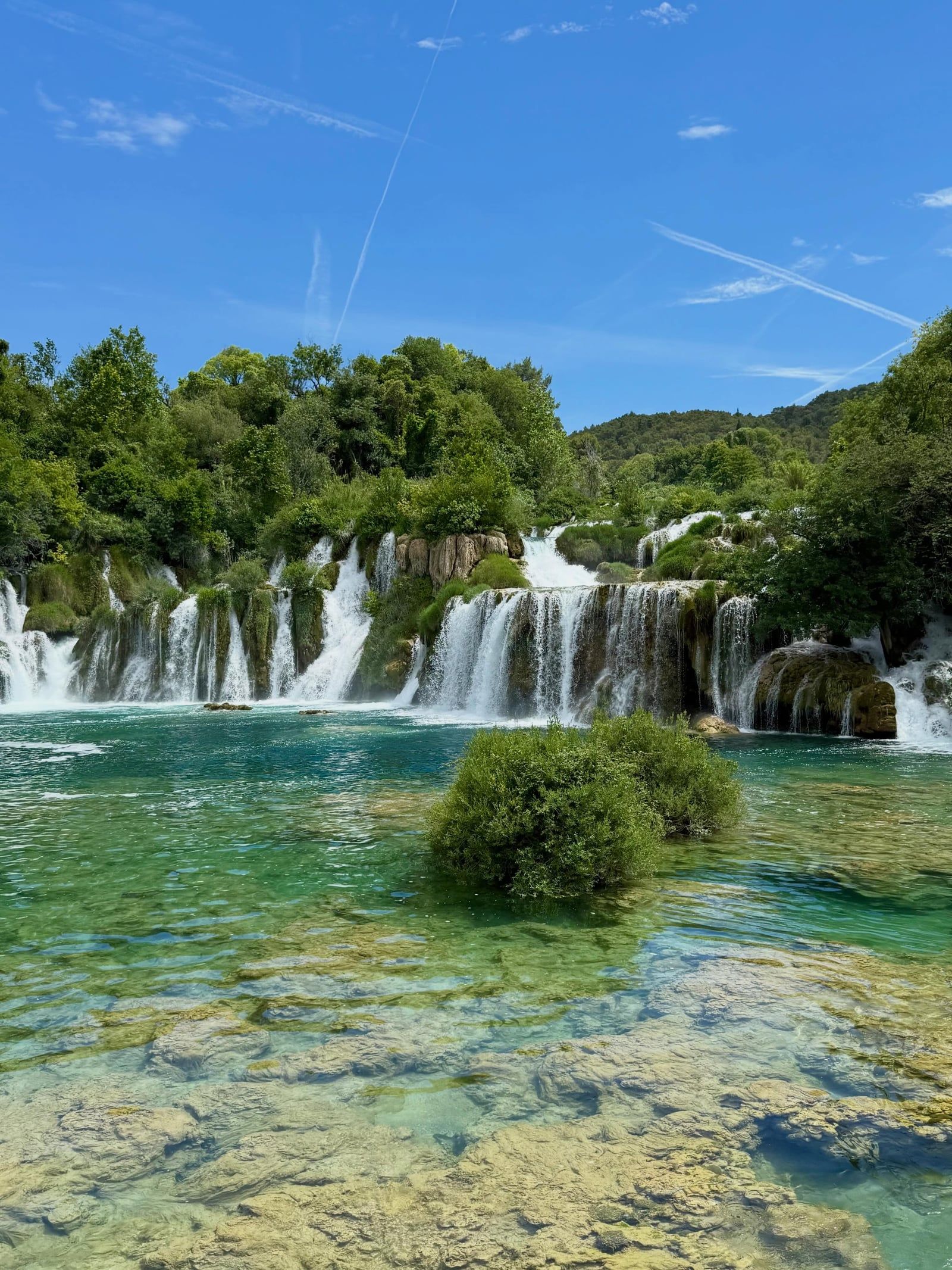 Vista de Parque Nacional de Krka
